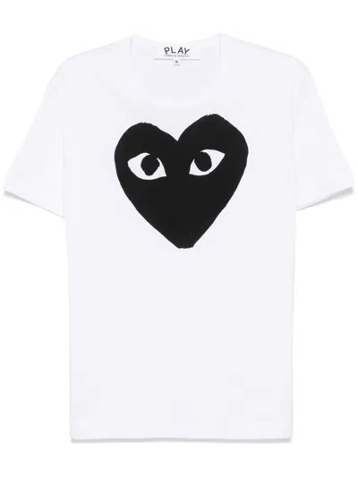 Comme Des Garçons Play Cotton T-shirt In White