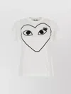 Comme Des Garçons Play Logo-patch Printed T-shirt
