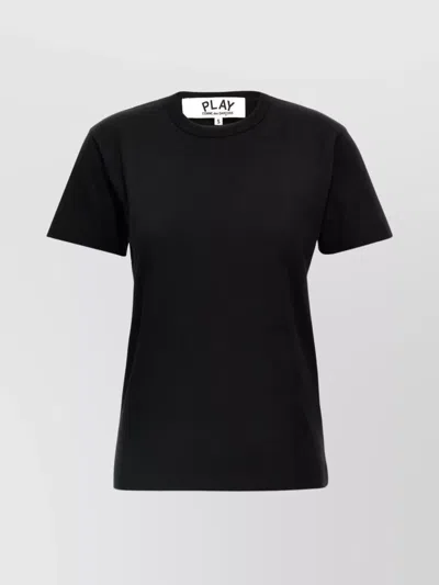 Comme Des Garçons Play Crew Neck Heart Patch T-shirt In Black