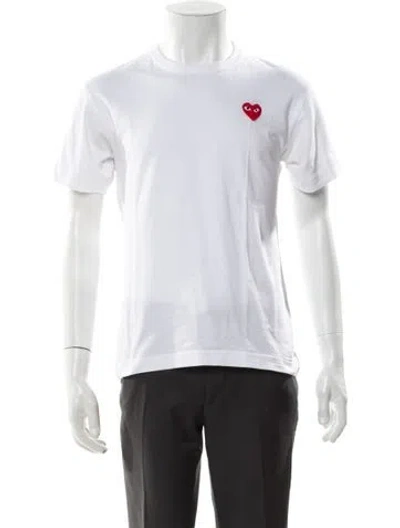 Pre-owned Comme Des Garçons Play Crew Neck Short Sleeve T-shirt In Gray