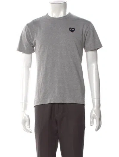 Pre-owned Comme Des Garçons Play Crew Neck Short Sleeve T-shirt In Gray
