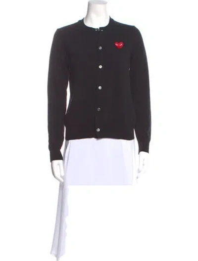 Pre-owned Comme Des Garçons Play Crew Neck Sweater In Gray