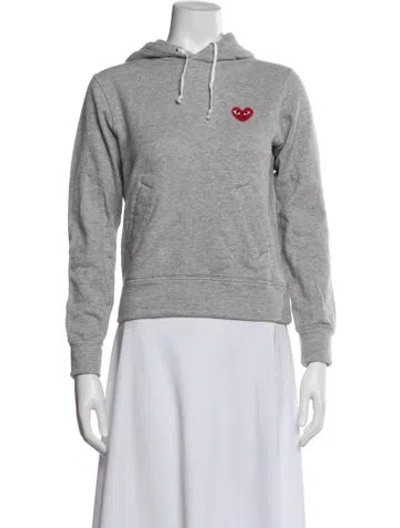 Pre-owned Comme Des Garçons Play Crew Neck Sweater In Gray