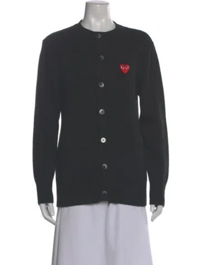 Pre-owned Comme Des Garçons Play Crew Neck Sweater In Gray