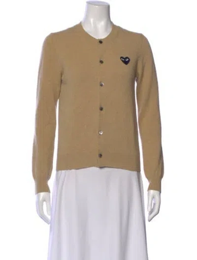Pre-owned Comme Des Garçons Play Crew Neck Sweater In Neutral