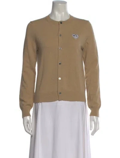Pre-owned Comme Des Garçons Play Crew Neck Sweater In Neutral