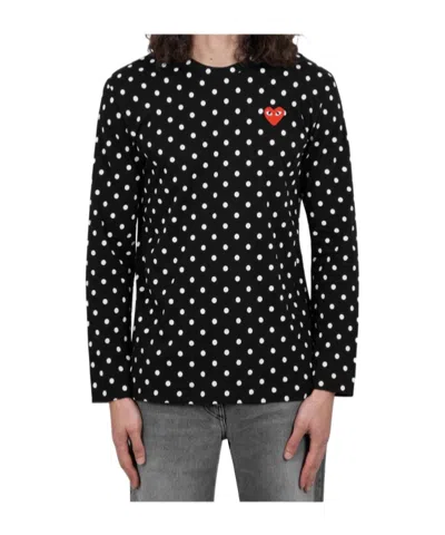 COMME DES GARÇONS PLAY CREW NECK T-SHIRT