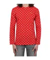 Comme Des Garçons Play Crew Neck T-shirt In Red
