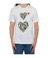 Comme Des Garçons Play Comme Des Garcons Play Camouflage Large Small Short Sleeve White