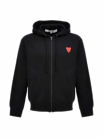 COMME DES GARÇONS PLAY DOUBLE HEART HOODIE
