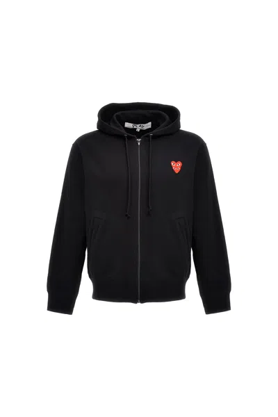 COMME DES GARÇONS PLAY 'DOUBLE HEART' HOODIE