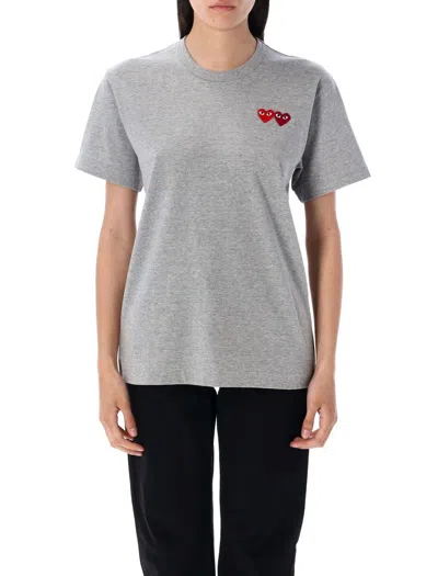 Comme Des Garçons Play Double Patch T-shirt