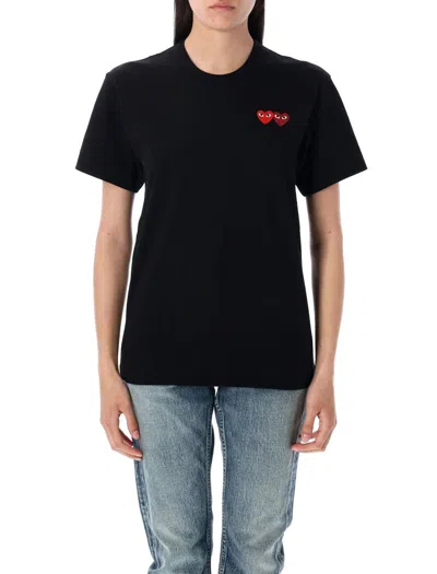 COMME DES GARÇONS PLAY COMME DES GARÇONS PLAY DOUBLE PATCH T-SHIRT