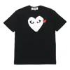 Comme Des Garçons Play Comme Des Garcons Play Mens Black Heart-logo Cotton-jersey T-shirt In Black