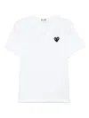 Comme Des Garçons Play Tshirt Emblem X Rhinestone Clothing