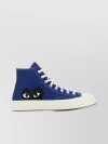 COMME DES GARÇONS PLAY EYE MOTIF HIGH-TOP RUBBER SOLE SNEAKERS