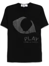 Comme Des Garçons Play Eye-print T-shirt In Black