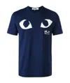 Comme Des Garçons Play Logo-print T-shirt In Black