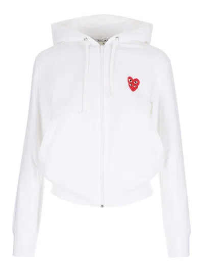 COMME DES GARÇONS PLAY FULL ZIP HOODIE
