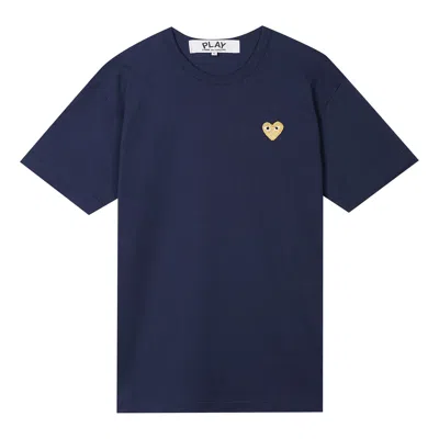 COMME DES GARÇONS PLAY COMME DES GARCONS PLAY GOLD HEART T-SHIRT 'NAVY'