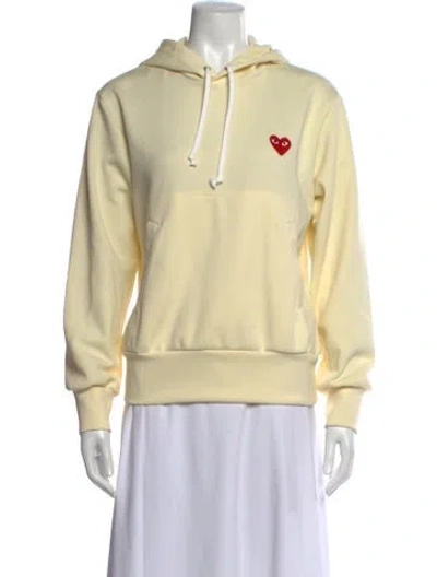 Pre-owned Comme Des Garçons Play Graphic Print Crew Neck Hoodie In Neutrals