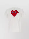 Comme Des Garçons Play Graphic Print Crew Neck Short Sleeves T-shirt In White