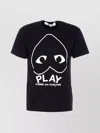 Comme Des Garçons Play Graphic Print Crewneck Short Sleeves T-shirt In Black
