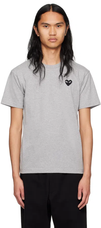 Comme Des Garçons Play Gray Heart T-shirt In 1 Grey