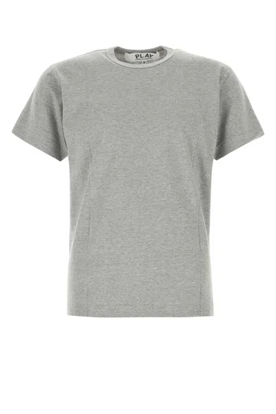 Comme Des Garçons Play Grey Cotton T-shirt