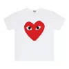 Comme Des Garçons Play (gs) Comme Des Garcons Play Large Red Heart T-shirt 'white'