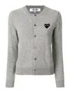 Comme Des Garçons Play Comme Des Garcons Play Sweaters In Grey