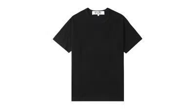 Pre-owned Comme Des Garçons Play Heart Emblem Tee Shirt In Black