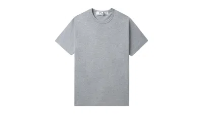 Pre-owned Comme Des Garçons Play Heart Emblem Tee Shirt In Grey/red