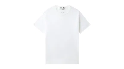 Pre-owned Comme Des Garçons Play Heart Emblem Tee Shirt In White