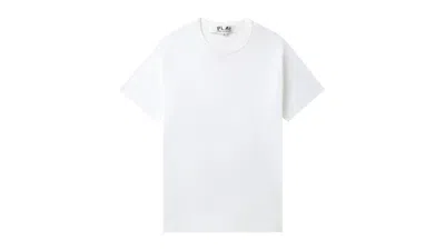 Pre-owned Comme Des Garçons Play Heart Emblem Tee Shirt In White/red