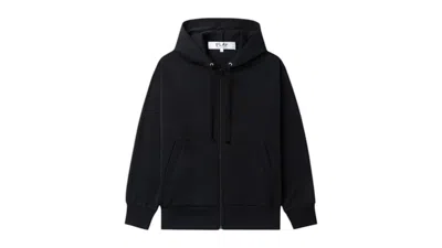 Pre-owned Comme Des Garçons Play Heart Emblem Zipup Hoodie In Black
