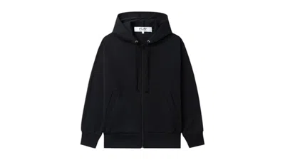 Pre-owned Comme Des Garçons Play Heart Emblem Zipup Hoodie In Black/red