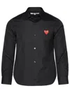 COMME DES GARÇONS PLAY COMME DES GARÇONS PLAY HEART EMBROIDERED SHIRT