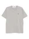 Comme Des Garçons Play Heart-embroidered T-shirt In Multi