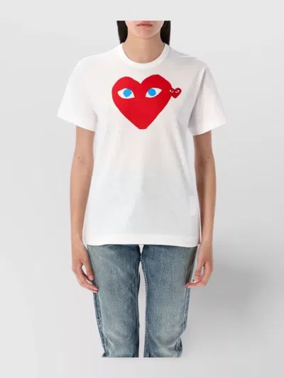Comme Des Garçons Play Heart Eyes Graphic Print T-shirt