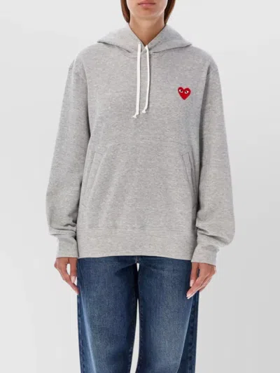 COMME DES GARÇONS PLAY HEART HOODIE DRAWSTRING HOOD