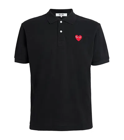 COMME DES GARÇONS PLAY HEART LOGO POLO SHIRT
