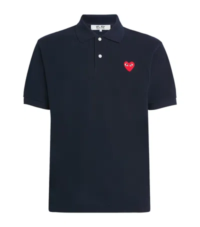 COMME DES GARÇONS PLAY HEART LOGO POLO SHIRT