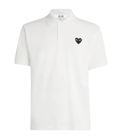 COMME DES GARÇONS PLAY HEART LOGO POLO SHIRT