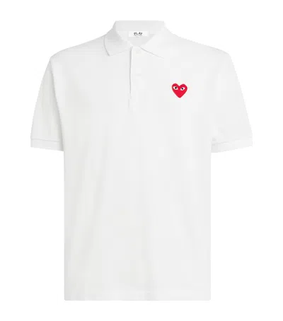 COMME DES GARÇONS PLAY HEART LOGO POLO SHIRT