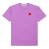 Comme Des Garçons Play Comme Des Garcons Play Heart Logo Tee 'pink' In Purple