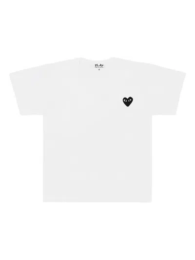 Comme Des Garçons Play Kids' Small Heart T-shirt In Black