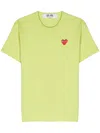 Comme Des Garçons Play Heart-patch Cotton T-shirt In 绿色