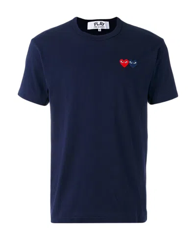 COMME DES GARÇONS PLAY HEART-PATCH COTTON T-SHIRT