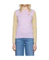Comme Des Garçons Play Heart-patch Cotton T-shirt In Multicolor